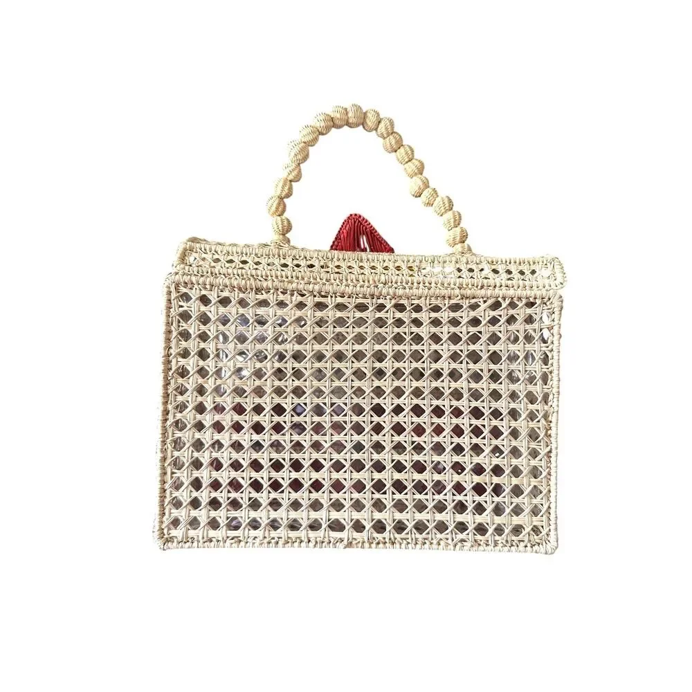 MERCEDES SALAZAR Sol Woven Handle Bag